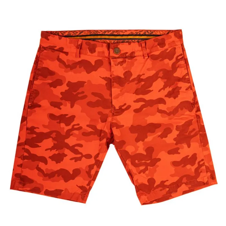 APPARTINENZA Bermuda en coton bio motif camouflage Homme ORANGE Online