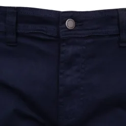 BILL TORNADE Bermuda en coton chino avec revers Homme BLEU FONCE