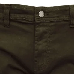 BILL TORNADE Bermuda en coton chino avec revers Homme KAKI Hot