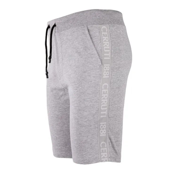 CERRUTI Bermuda honfleur en coton Homme GRIS CLAIR Sale