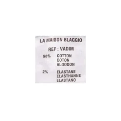 BLAGGIO Bermuda imprimé 98% coton vadim Homme GRIS New