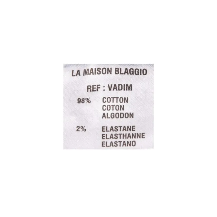 BLAGGIO Bermuda imprimé 98% coton vadim Homme GRIS New