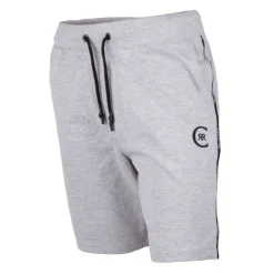 CERRUTI Bermuda jogging liseré noir avec logo coton perpignan Homme GRIS CLAIR Sale