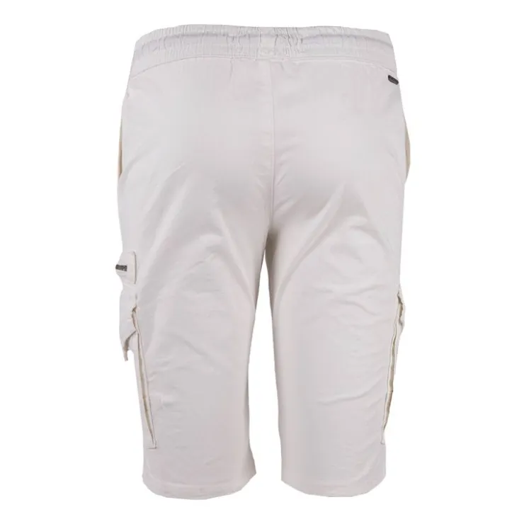 PANAME BROTHERS Bermuda taille élastique bulle cargo Homme BLANC Outlet