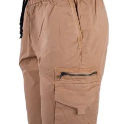 PANAME BROTHERS Bermuda taille élastique bulle cargo Homme BEIGE Discount