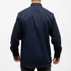 BILL TORNADE Bill00 chemise coton poly blanc - uni Homme BLEU FONCE Best