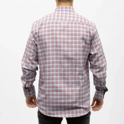 BILL TORNADE Bill00 chemise coton poly bleu marine - carreaux Homme ROUGE Best