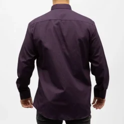 BILL TORNADE Bill00 chemise coton poly lie de vin - jacquard Homme VIOLET Sale