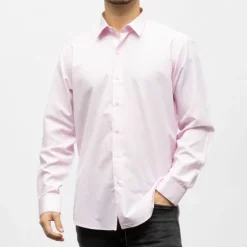 BILL TORNADE Bill00 chemise coton poly rose pÂle - faux-uni Homme ROSE CLAIR Outlet