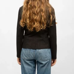 PLEASE Blazer col à revers avec un bouton Femme NOIR Outlet