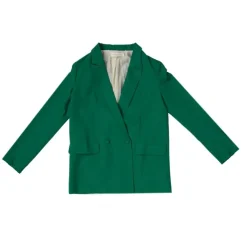 LA PETITE ETOILE Blazer de tailleur Virgy col à revers Femme VERT Outlet