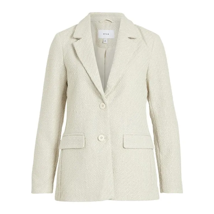 VILA Blazer Emmi boucle birch Femme BLANC ECRU Online