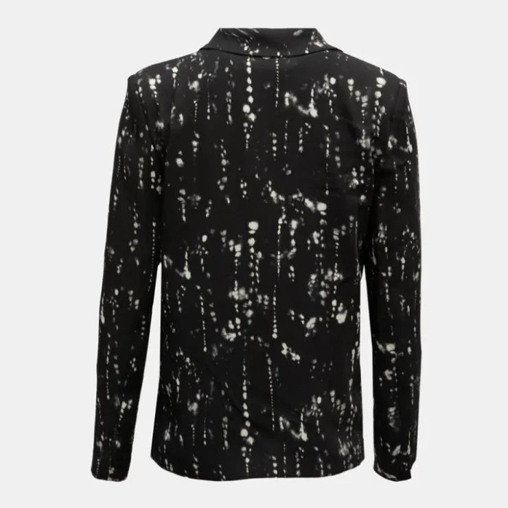 PLEASE Blazer imprimé col à revers Femme NOIR Clearance