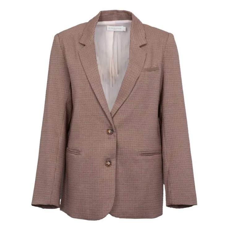 LA PETITE ETOILE Blazer pied de poule Victorya Femme BEIGE Clearance