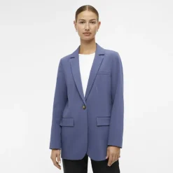 OBJECT Blazer regular avec bouton Femme BLEU