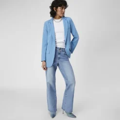 OBJECT Blazer regular avec bouton Femme BLEU CIEL New