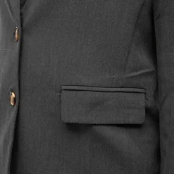 LA PETITE ETOILE Blazer vida boutons motif écaille de tortue Femme GRIS FONCE Online