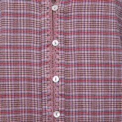 LA PETITE ETOILE Blouse à carreaux marjani col V Femme ROSE Online