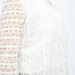 LA PETITE ETOILE Blouse blanc écru dentelle betsy col montant Femme BLANC ECRU