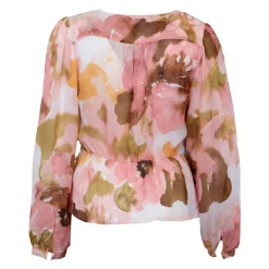 LA PETITE ETOILE Blouse col V romance Batia imprimé Femme MULTICOLORE Outlet