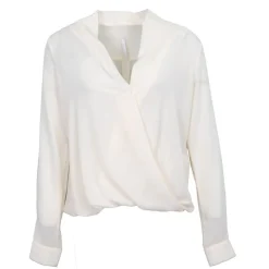 IMPERIAL Blouse crème col V burro Femme BLANC ECRU