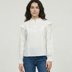 LES TROPEZIENNES PAR M.BELARBI Blouse cuesta Femme BLANC