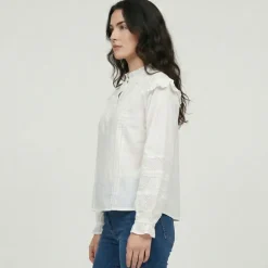 LES TROPEZIENNES PAR M.BELARBI Blouse cuesta Femme BLANC