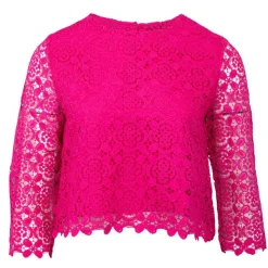LA PETITE ETOILE Blouse fuchsia à dentelle Bleya Femme ROSE Outlet
