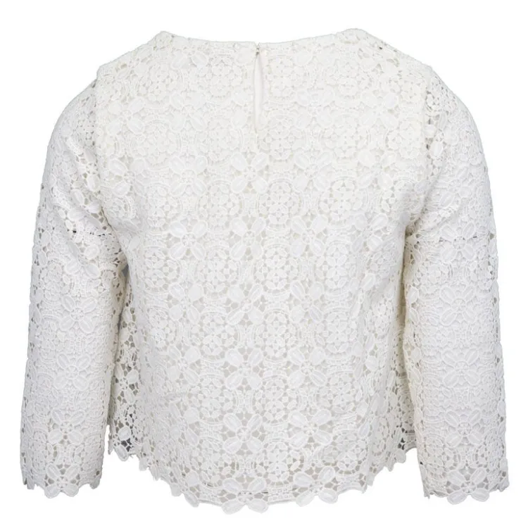 LA PETITE ETOILE Blouse fuchsia à dentelle Bleya Femme BLANC Best