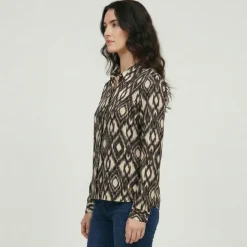 LES TROPEZIENNES PAR M.BELARBI Blouse ikat erg Femme BEIGE Best