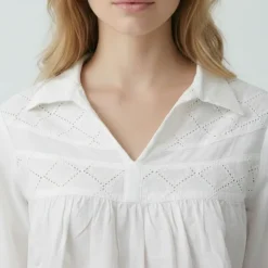 LES TROPEZIENNES PAR M.BELARBI Blouse maar Femme BLANC