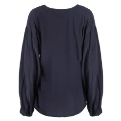 TOMMY HILFIGER Blouse manches longues fluide Femme bleu foncé BLEU FONCE Outlet