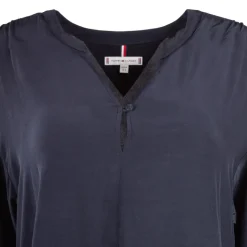TOMMY HILFIGER Blouse manches longues fluide Femme bleu foncé BLEU FONCE Outlet
