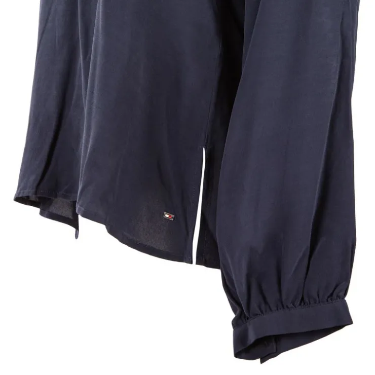 TOMMY HILFIGER Blouse manches longues fluide Femme bleu foncé BLEU FONCE Outlet