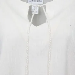 ANTIK BATIK Blouse mini kaftan lilou à nouer Femme BLANC ECRU Sale