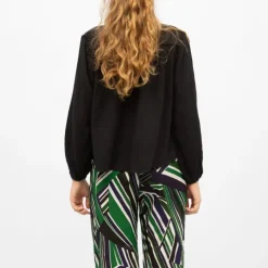 LA PETITE ETOILE Blouse e à boutons coton berlia Femme NOIR Discount