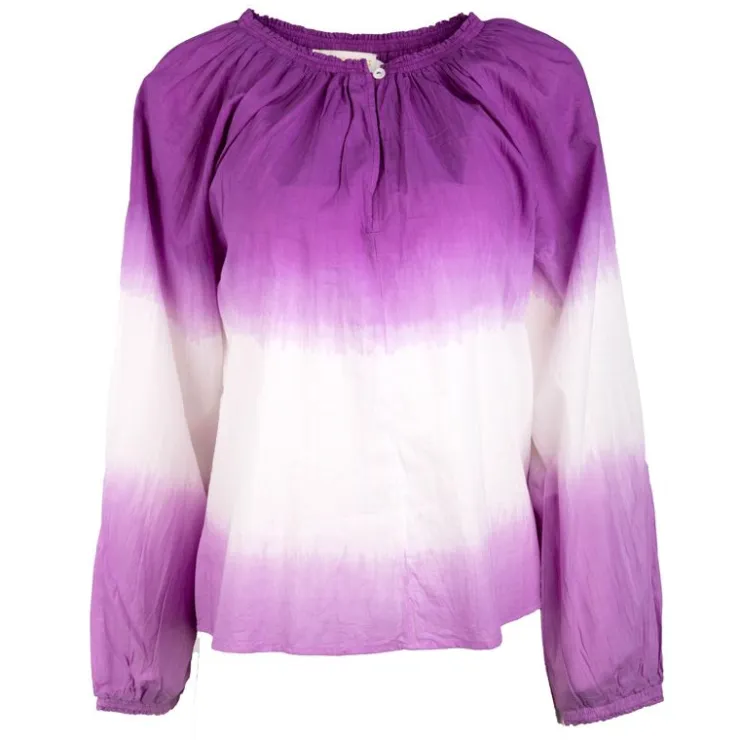 LA PETITE ETOILE Blouse tie and dye te en coton nicolira Femme VIOLET Best
