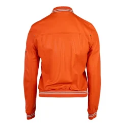 OAKWOOD Blouson veste style bombers en cuir Femme ORANGE CLAIR Outlet