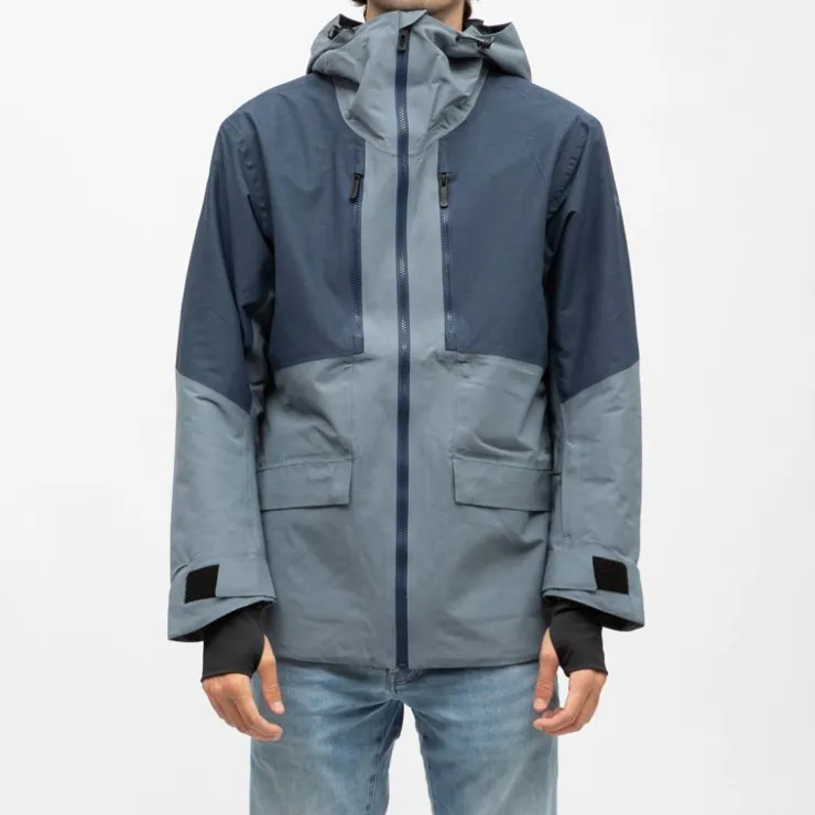 ROSSIGNOL Blouson de déperlant bi color à capuche Homme BLEU Clearance
