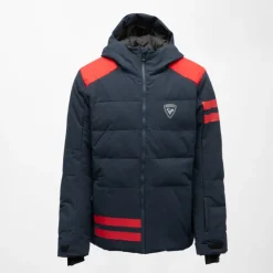 ROSSIGNOL Blouson de ski à capuche avec bandes réfléchissantes Homme BLEU FONCE Hot