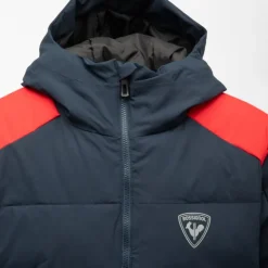 ROSSIGNOL Blouson de ski à capuche avec bandes réfléchissantes Homme BLEU FONCE Hot