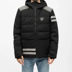 ROSSIGNOL Blouson de ski à capuche avec bandes réfléchissantes Homme NOIR Best