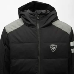 ROSSIGNOL Blouson de ski à capuche avec bandes réfléchissantes Homme NOIR Best