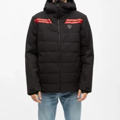 ROSSIGNOL Blouson de ski à capuche avec bandes Homme NOIR Online