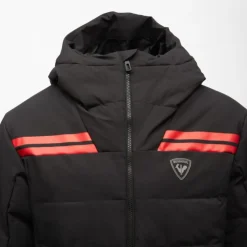 ROSSIGNOL Blouson de ski à capuche avec bandes Homme NOIR Online