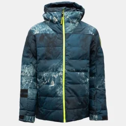 ROSSIGNOL Blouson de ski à motif imprimé avec capuche Homme BLEU FONCE Hot