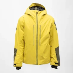 ROSSIGNOL Blouson de ski avec capuche grandes poches avant Homme VERT New