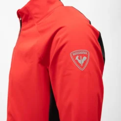 ROSSIGNOL Blouson softshell zippé col montant couleur unie Homme ROUGE Discount