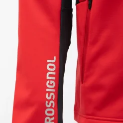 ROSSIGNOL Blouson uni softshell avec zip logo blason Homme ROUGE Clearance
