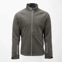 ROSSIGNOL Blouson uni softshell avec zip logo blason Homme GRIS New